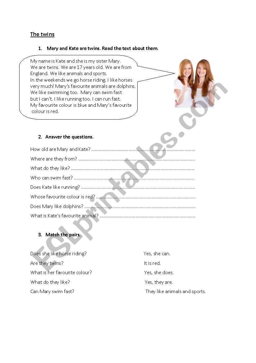 personal information worksheet