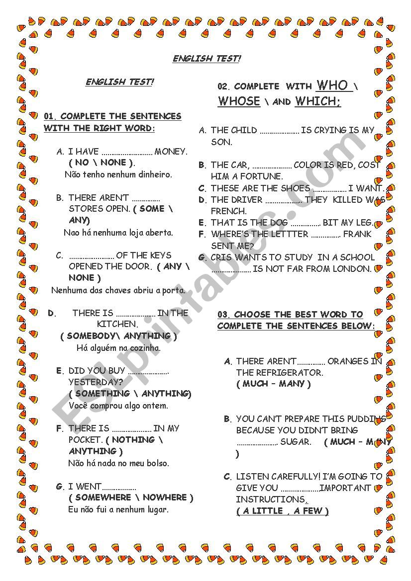 Super review with prepositions, relative pronouns and indefinitive pronouns