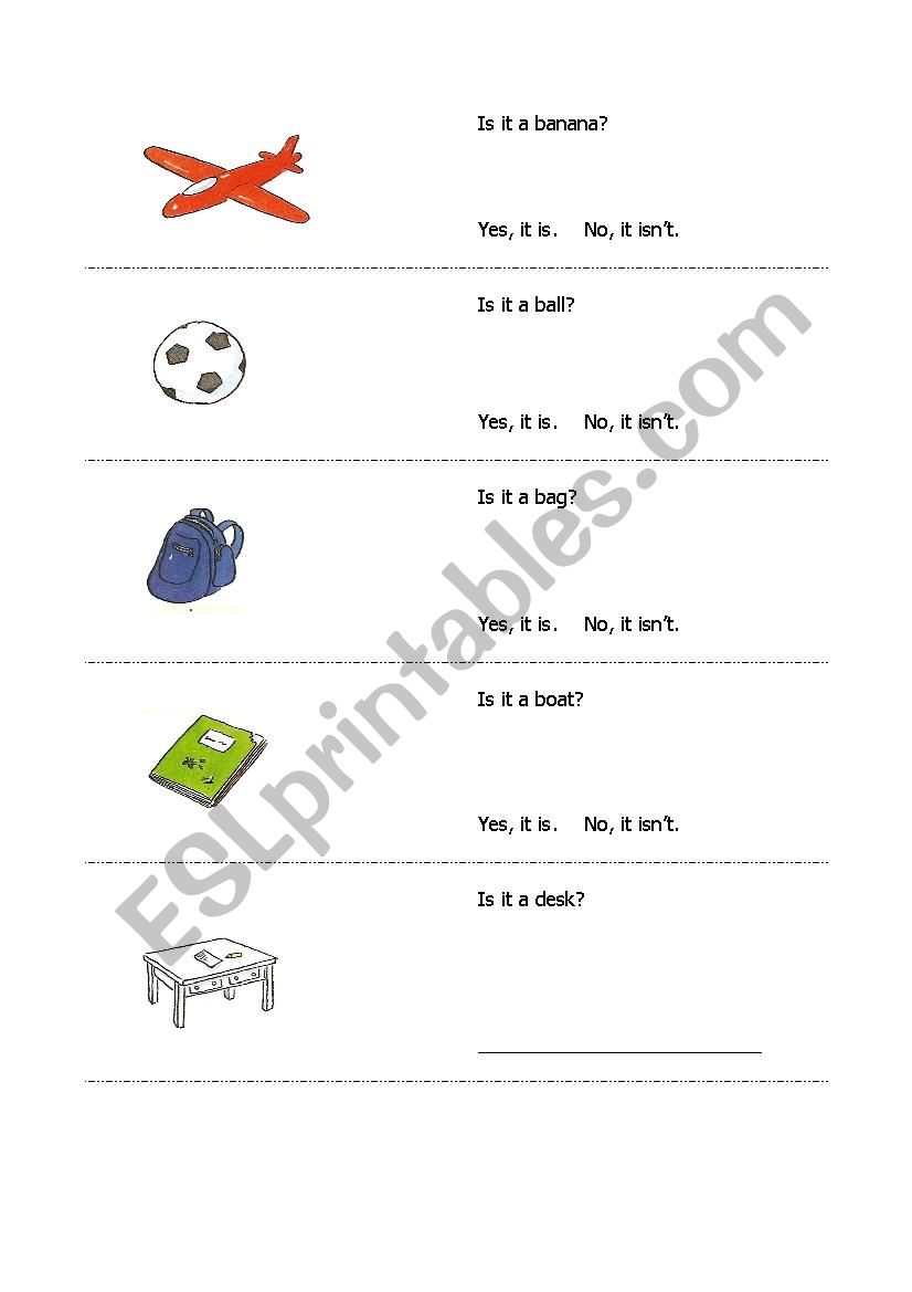 Is it ...? worksheet