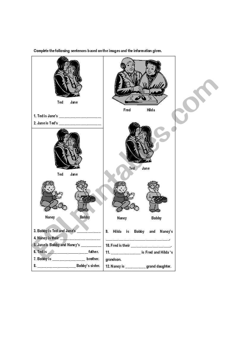 Possessive s worksheet