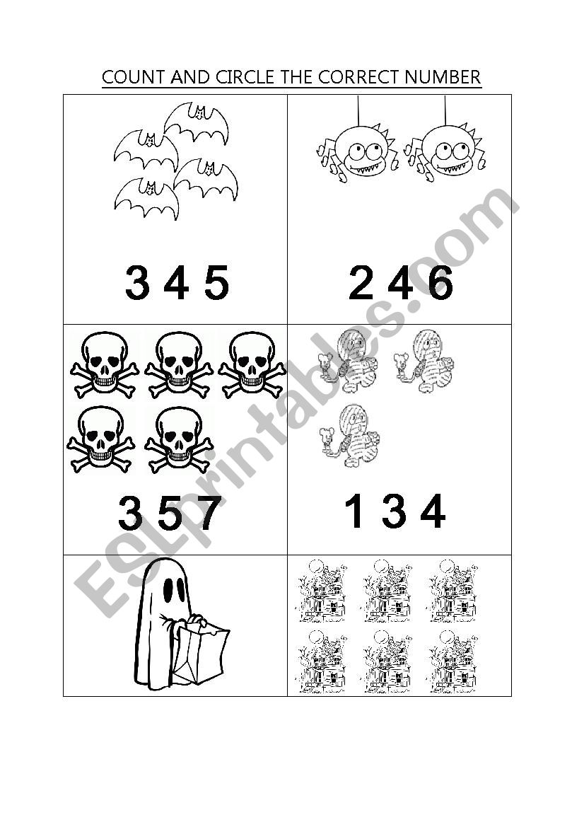 halloween worksheet