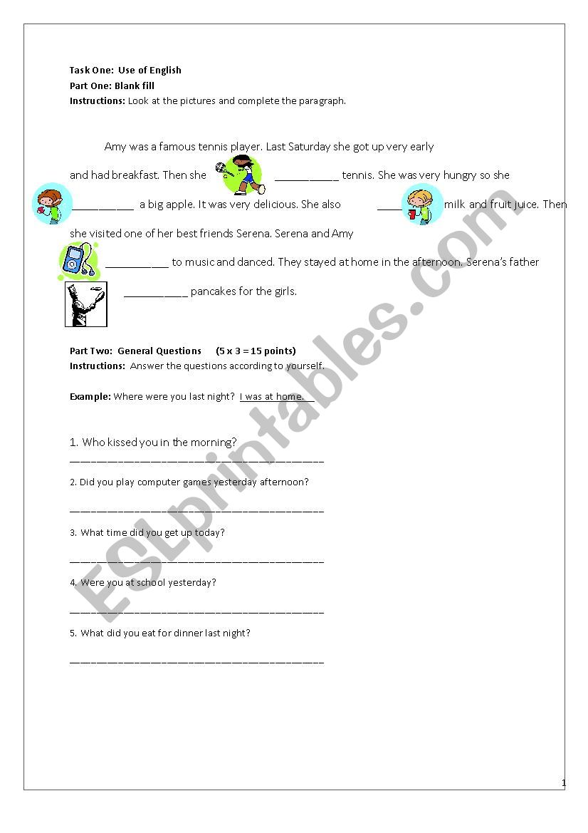 quiz worksheet