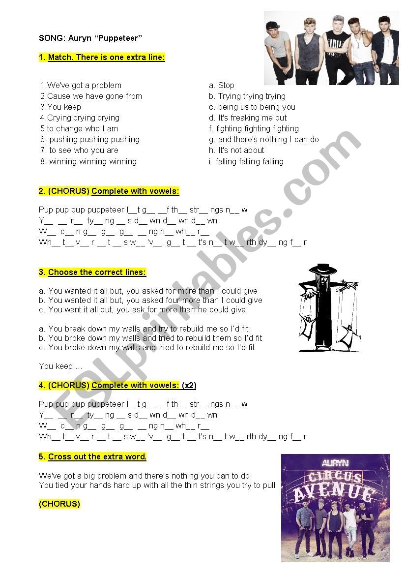 Auryn - Puppeteer worksheet