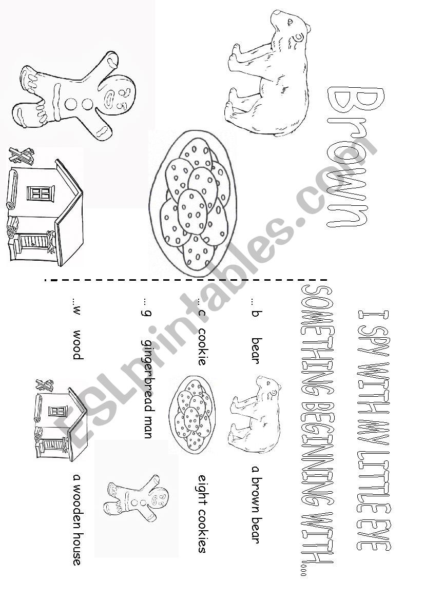 colouring brown worksheet