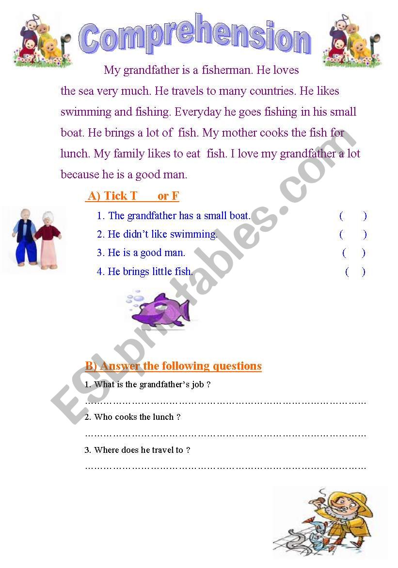 reading worksheet