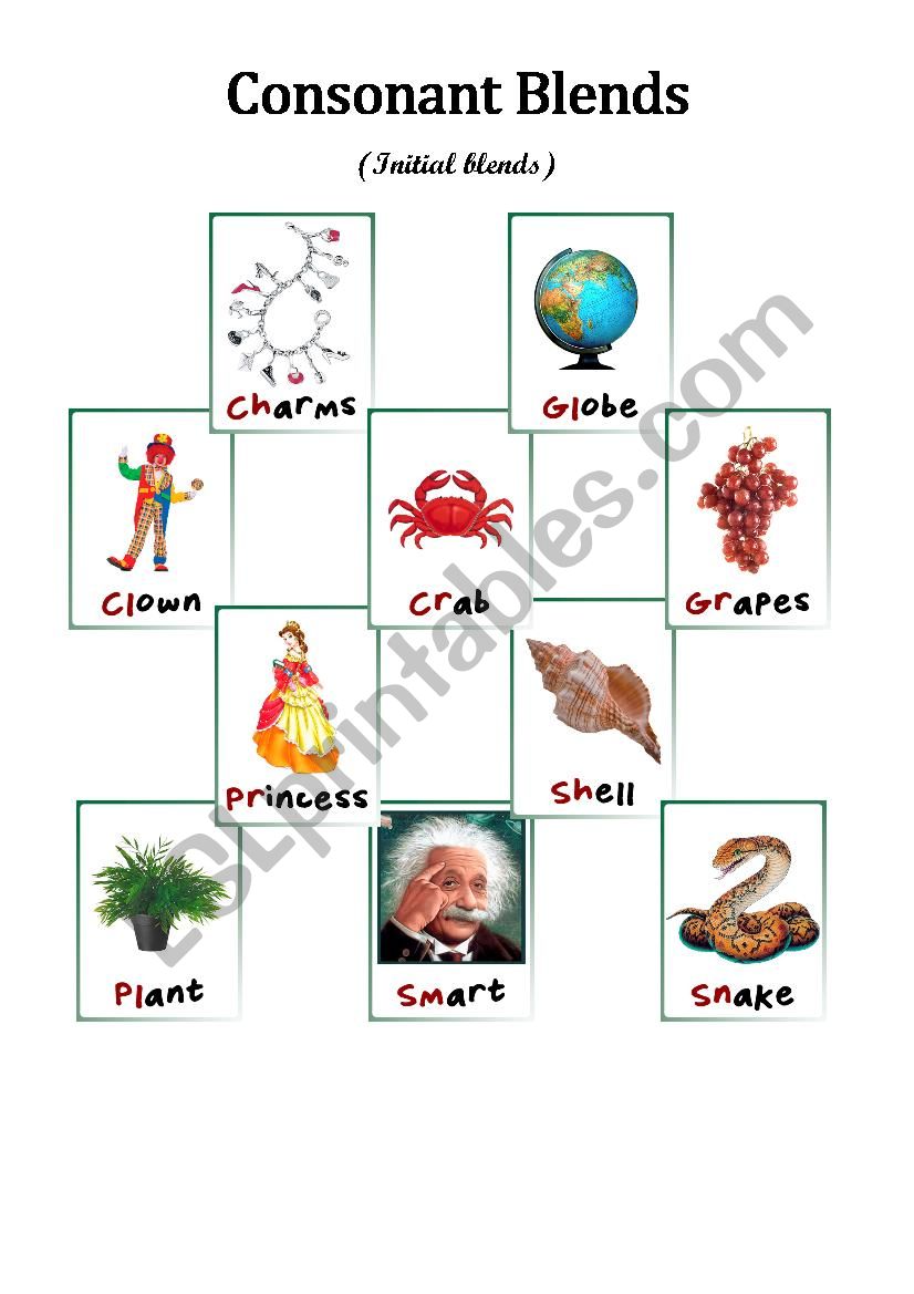 Consonant Blends (Initial Blends)