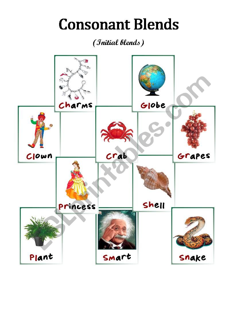 Consonant Blends (Initial Blends)