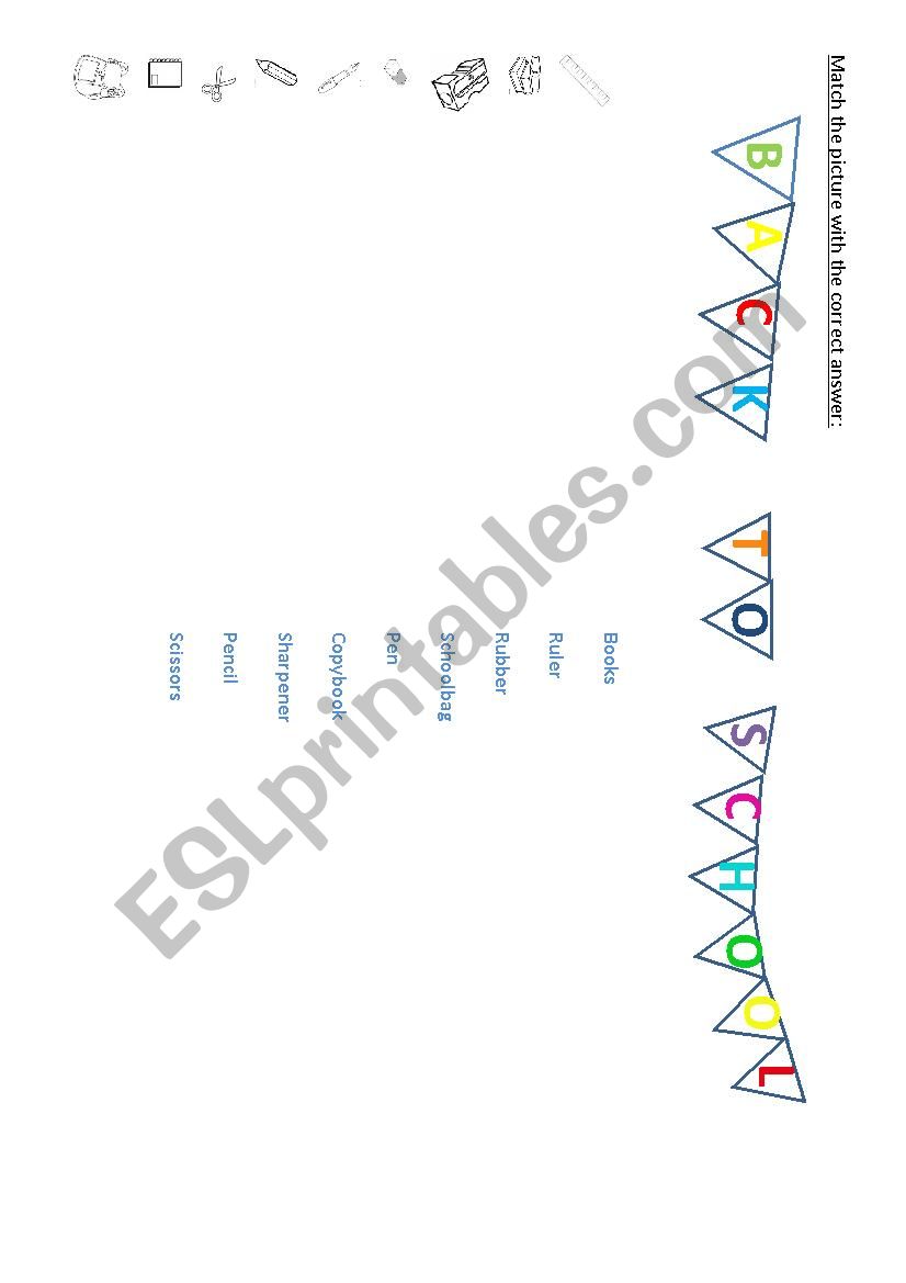 Back to school!!! worksheet