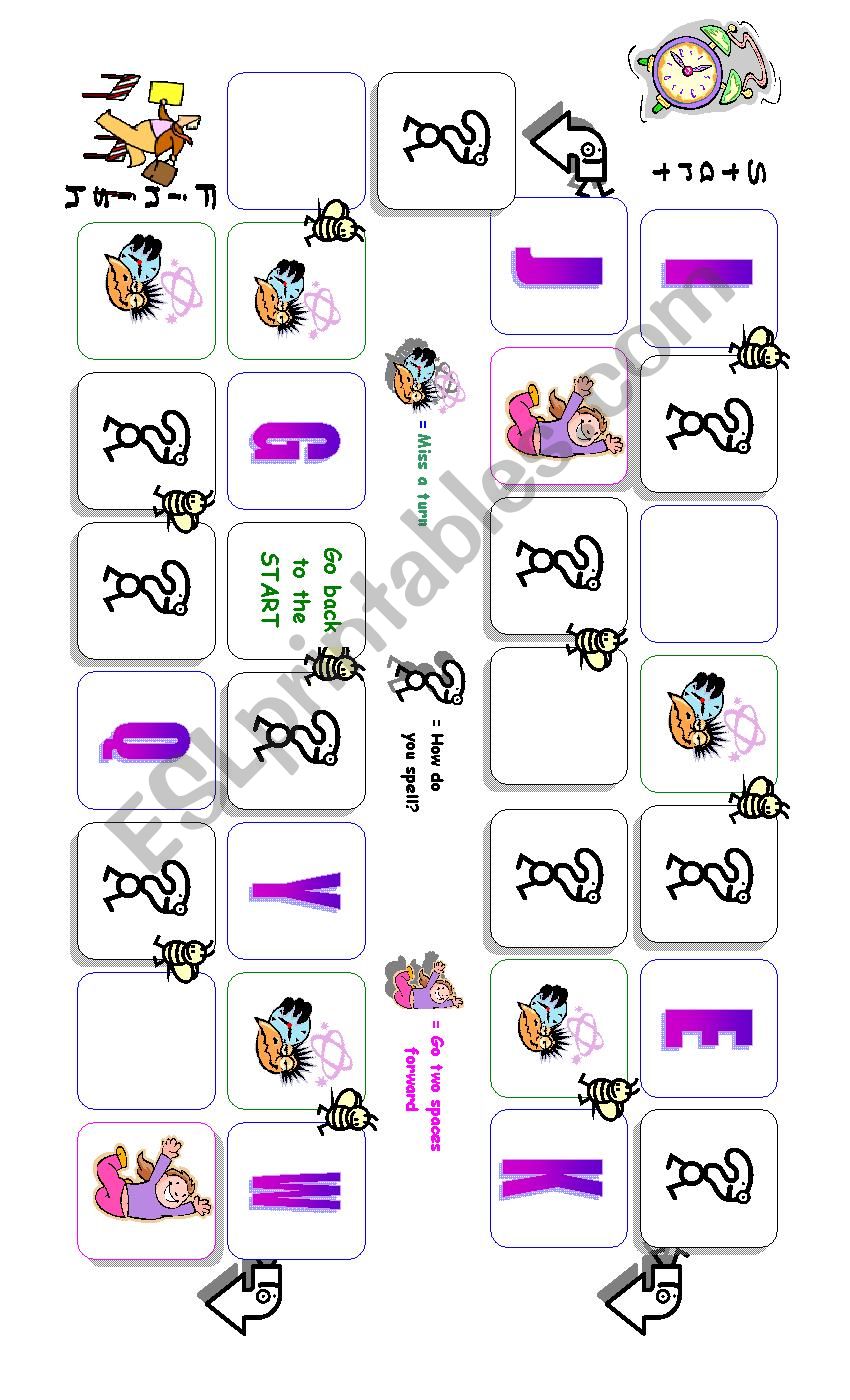 Spelling boardgame (Alphabet practice)