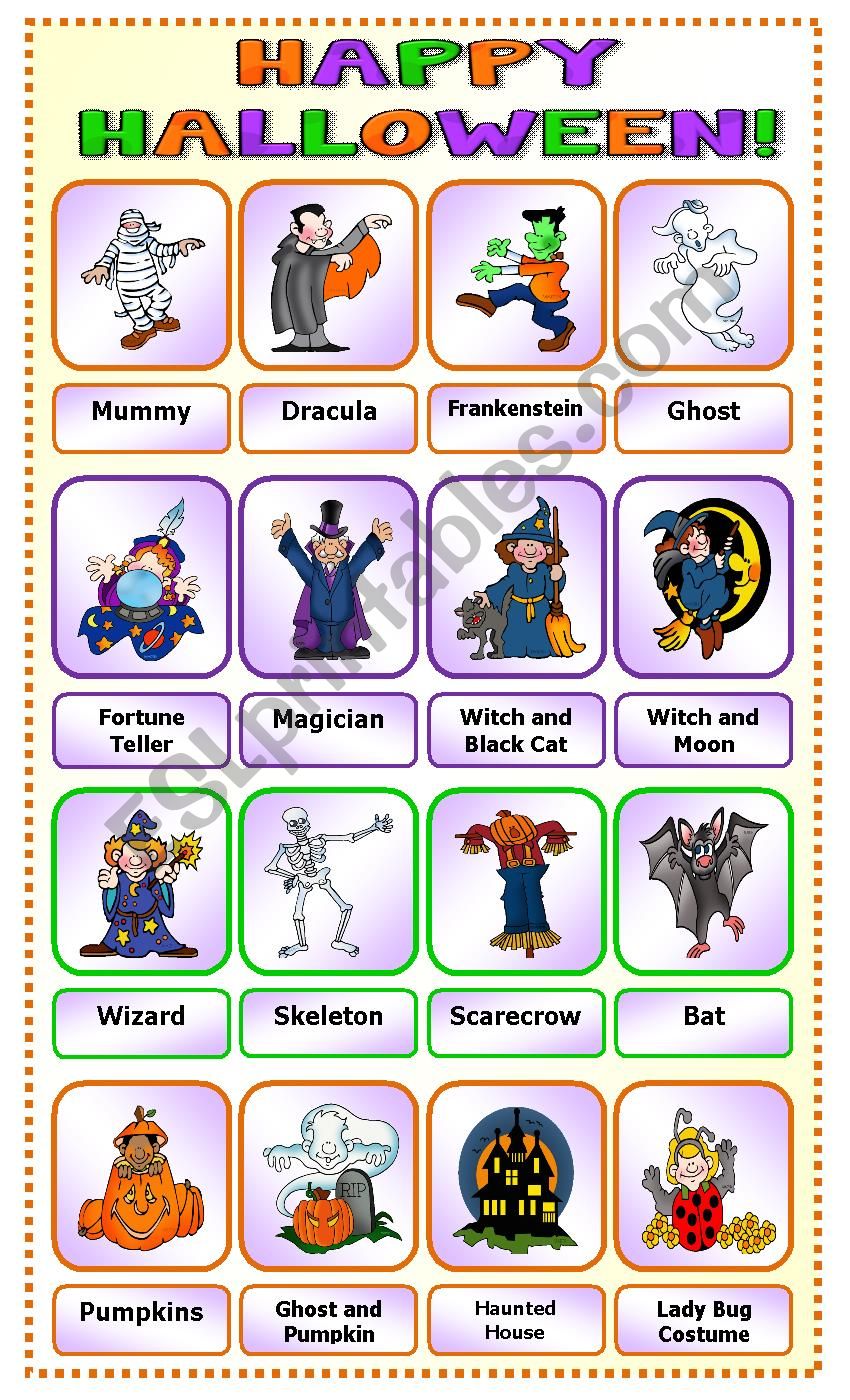 Halloween: Pictionary_1 worksheet