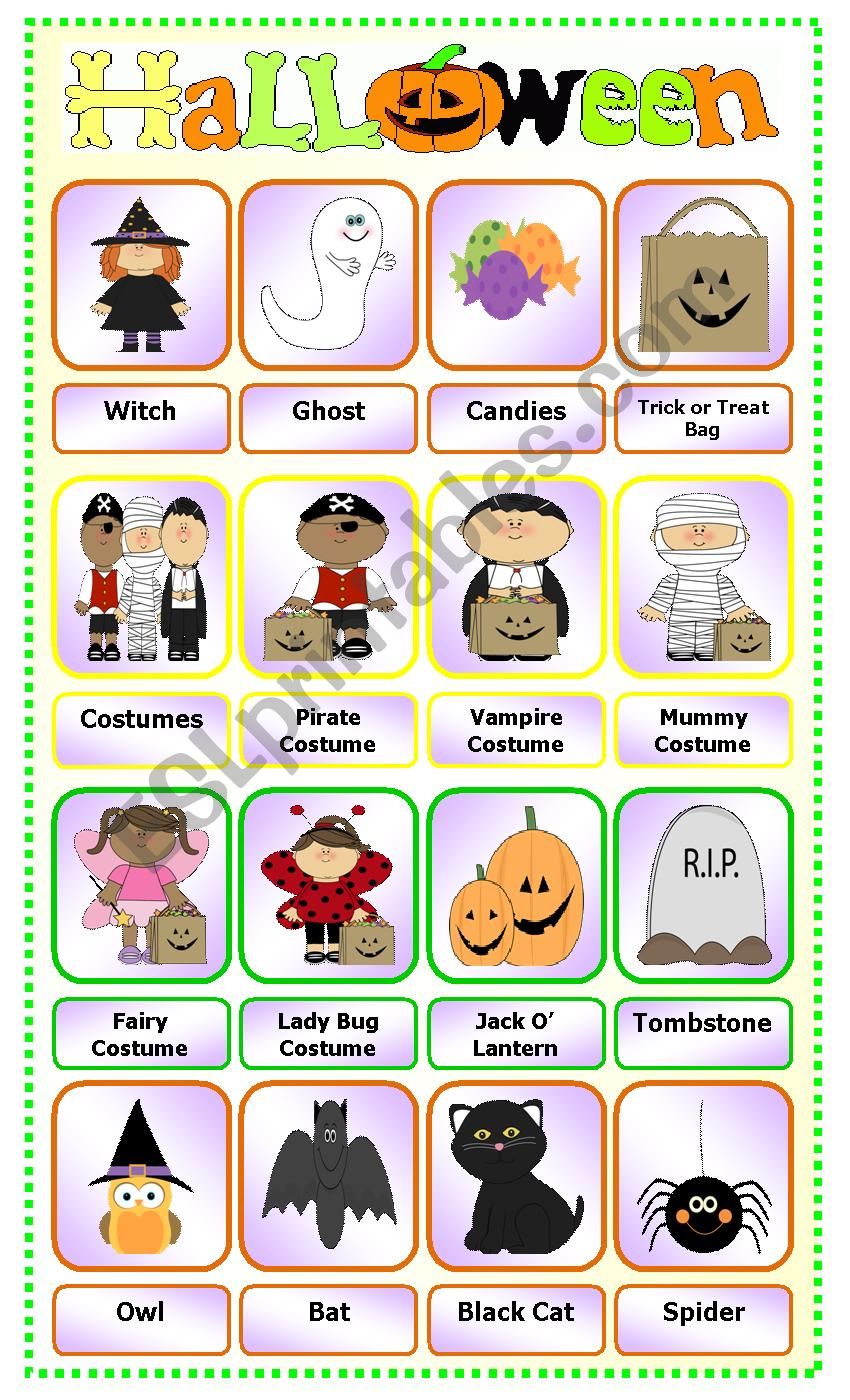Halloween: Pictionary_2 worksheet