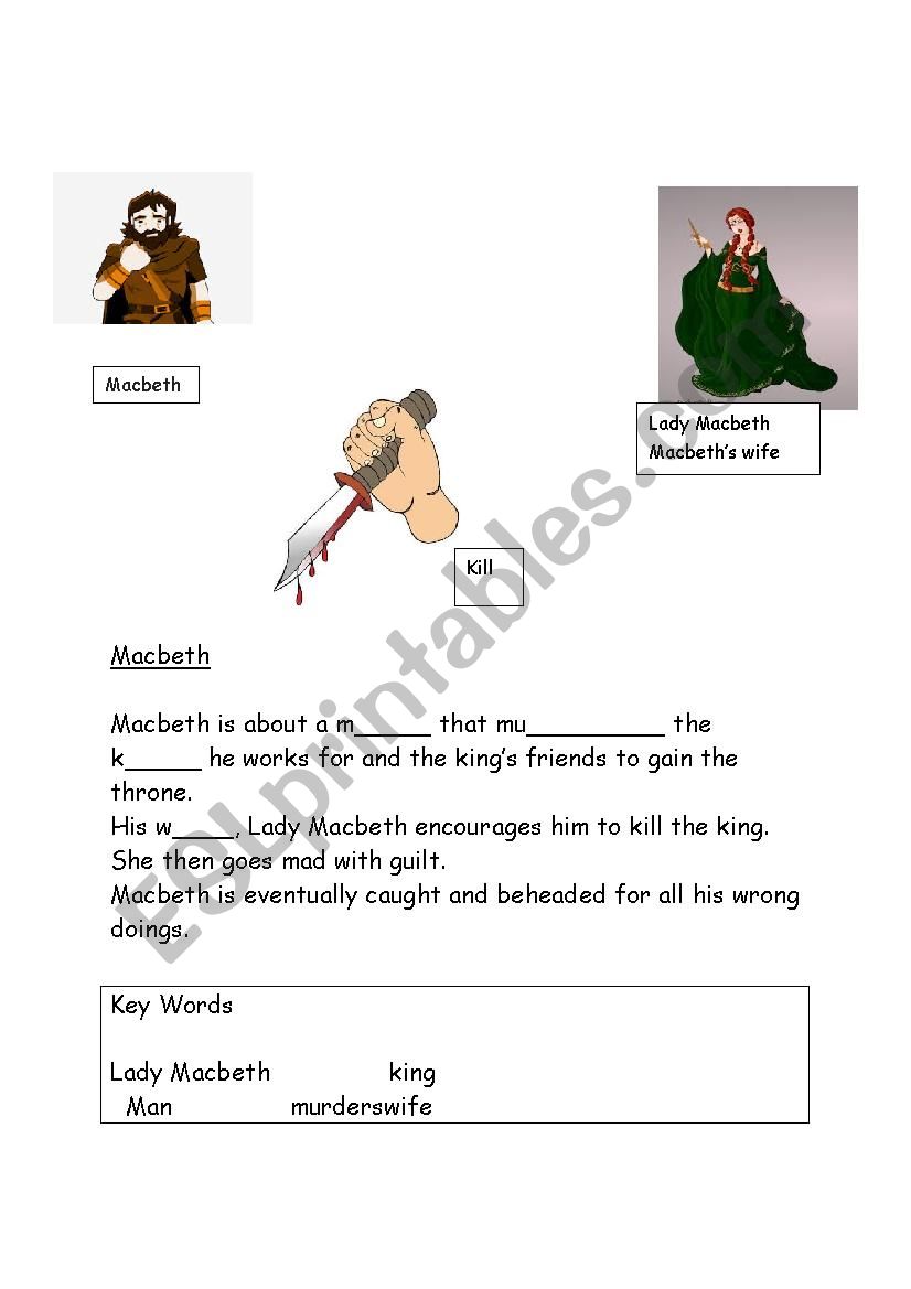 Macbeth Plot worksheet