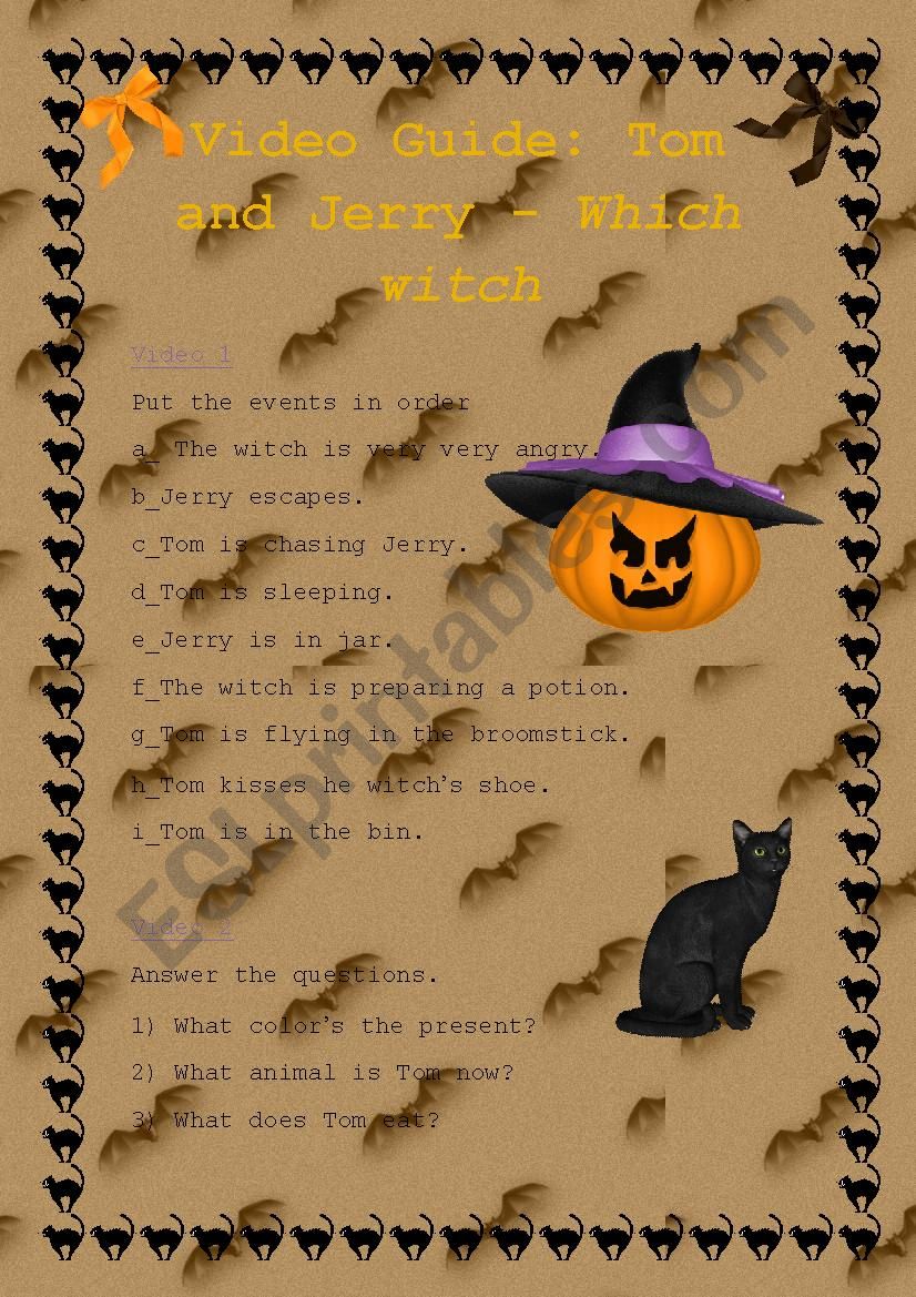 Tom & Jerry video guide for Halloween