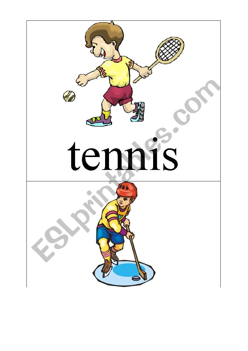 sports play worksheet