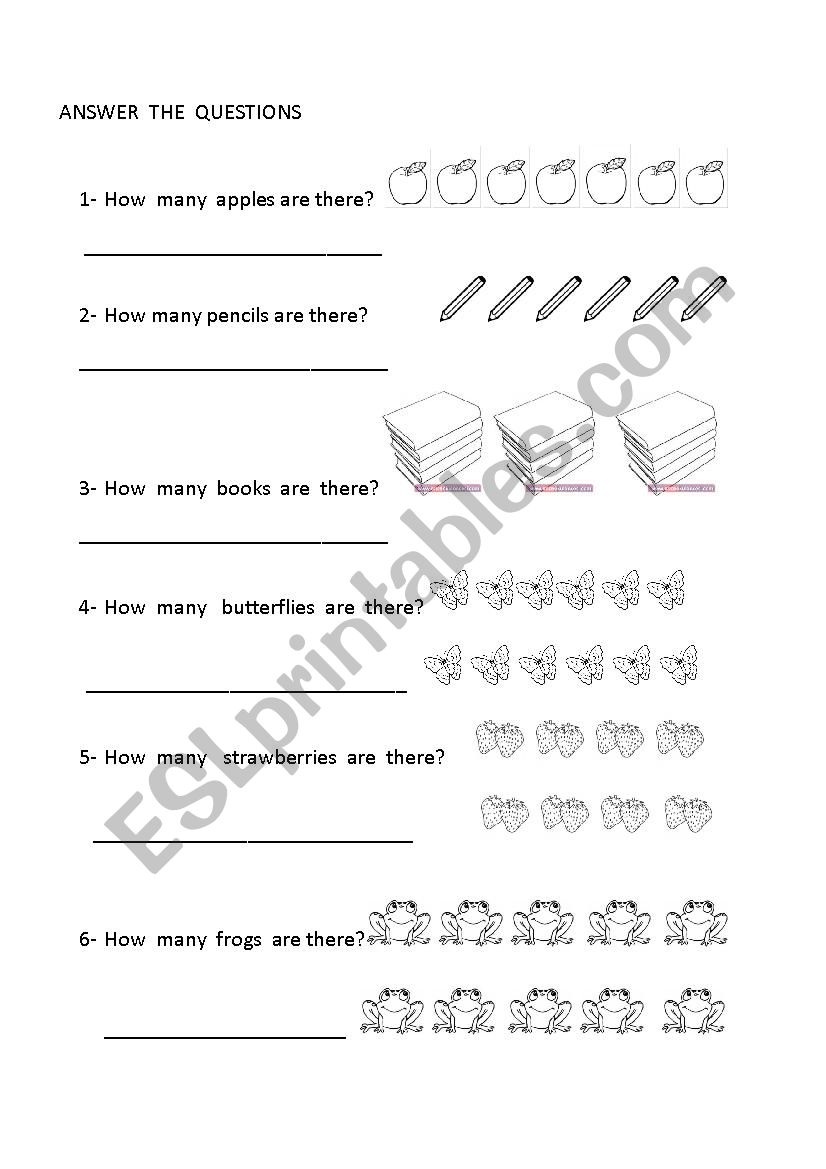 How many exercise worksheet