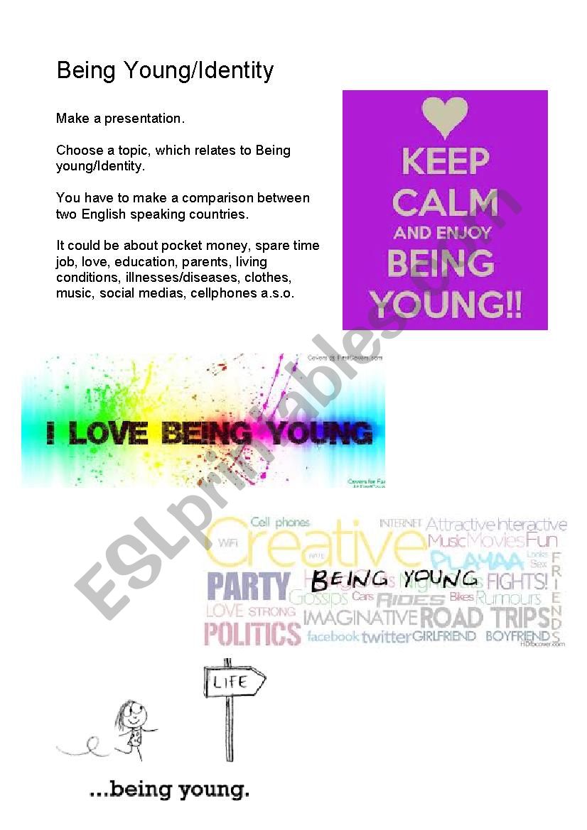 Being Young/Identity oral presentation