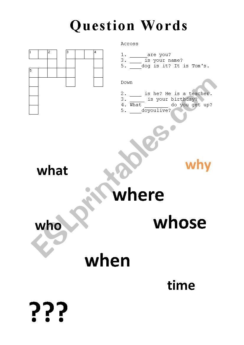 A simple puzzle on question words