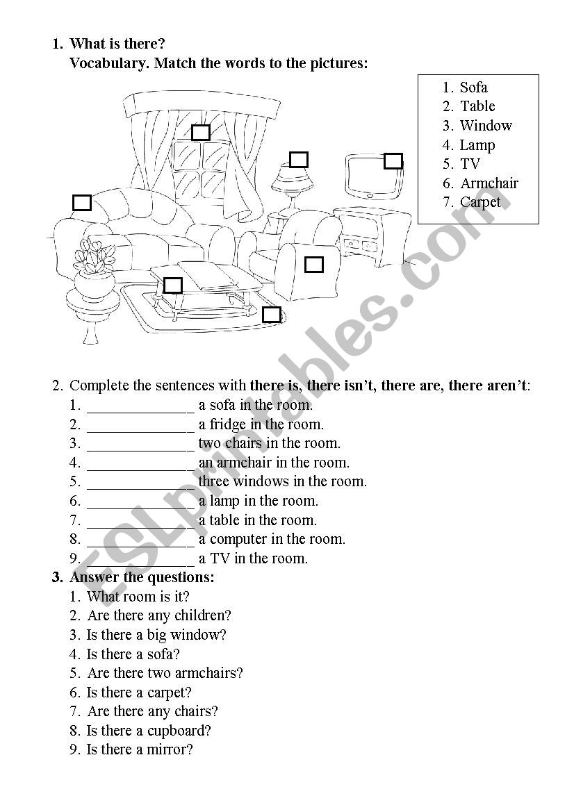 What is there? worksheet