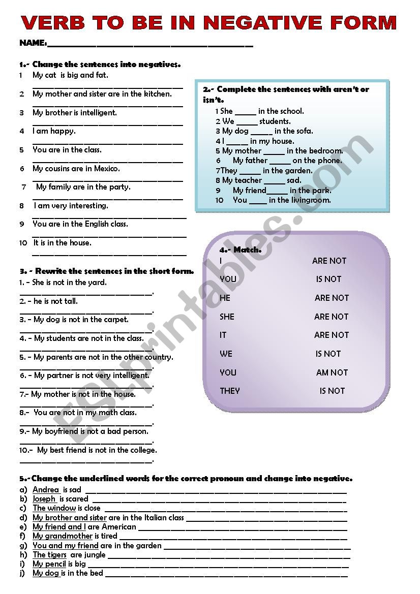 verb-to-be-negative-interactive-worksheet-verb-worksheets-verb-sexiezpicz-web-porn