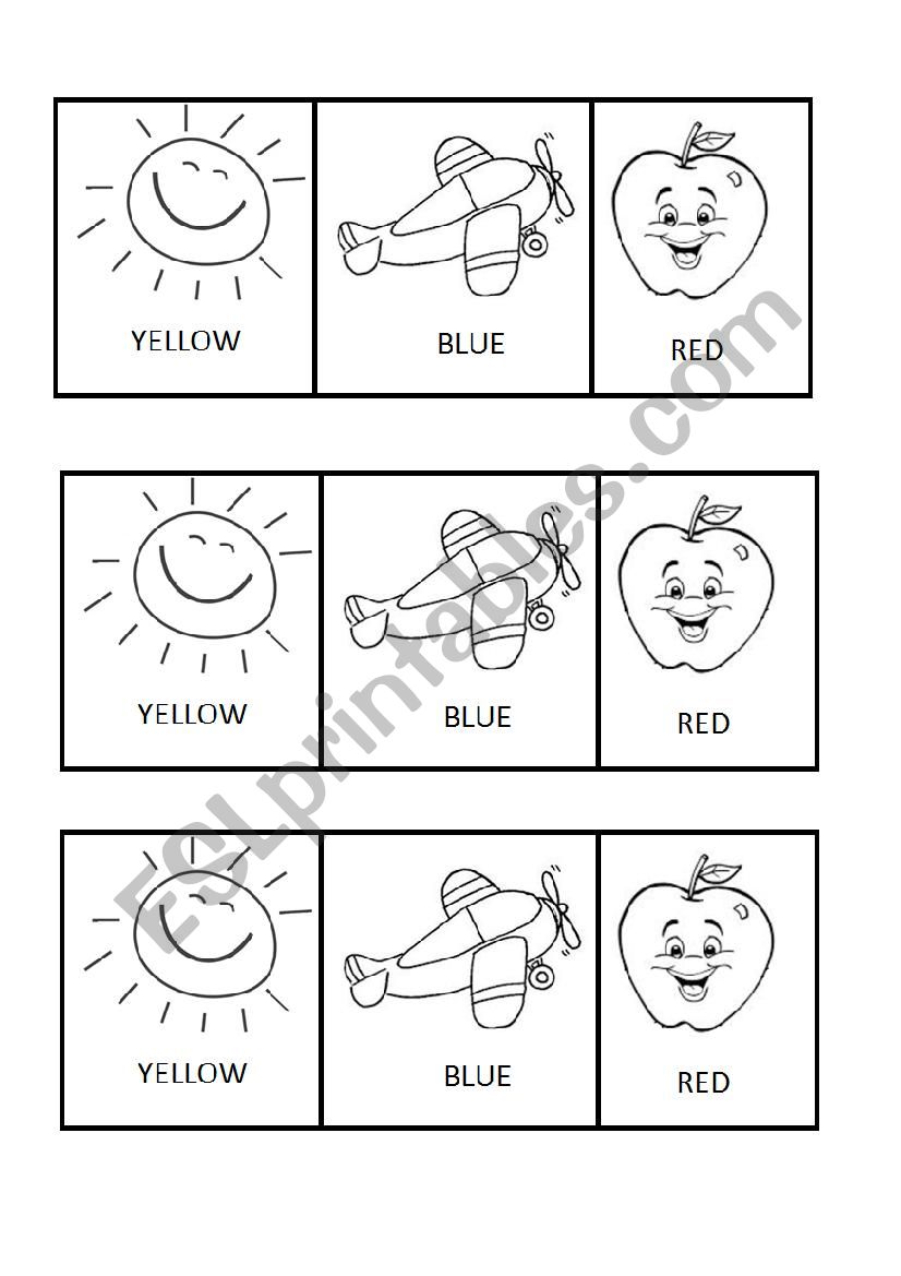 PRIMARY COLOURS worksheet