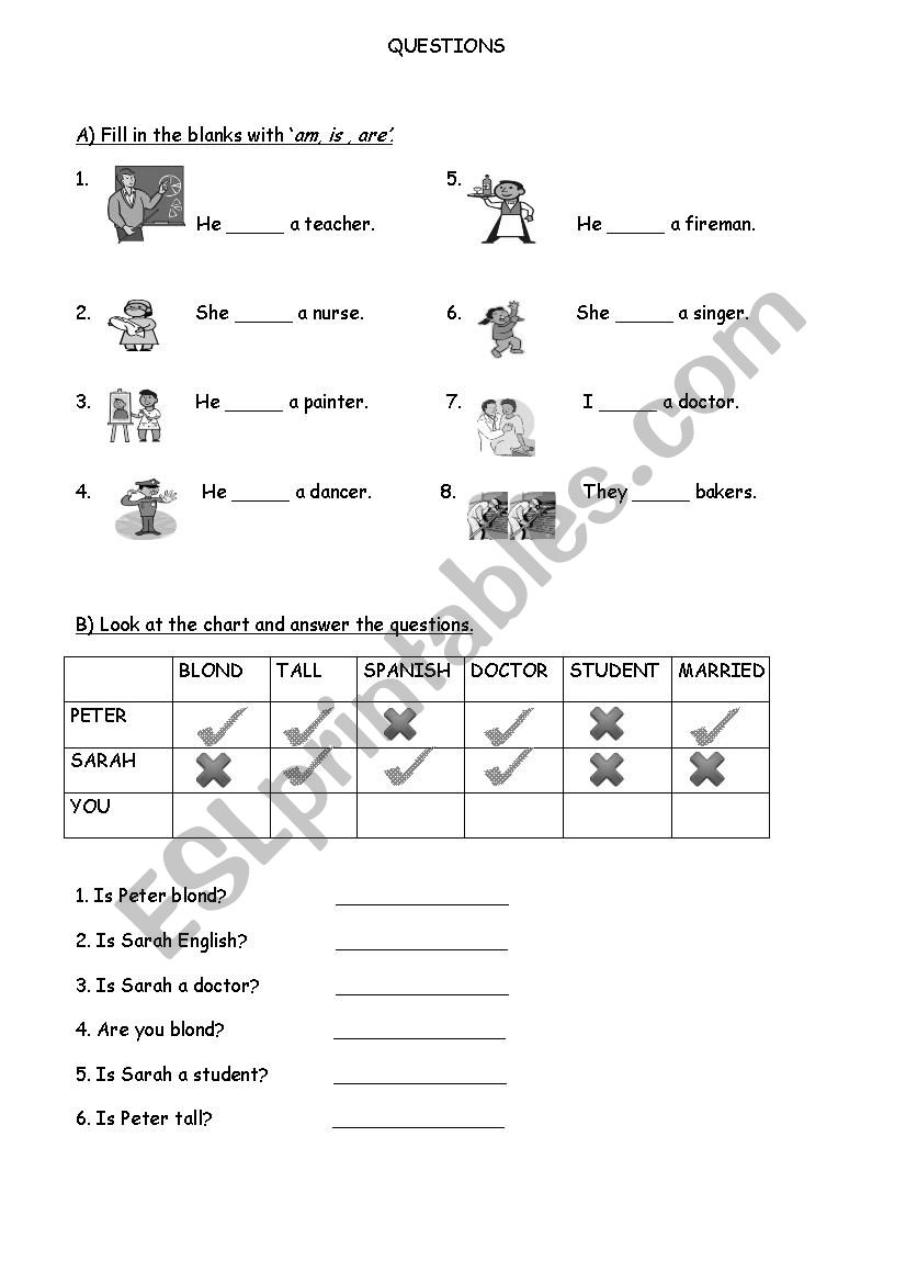 Grammar - ESL worksheet by oojo