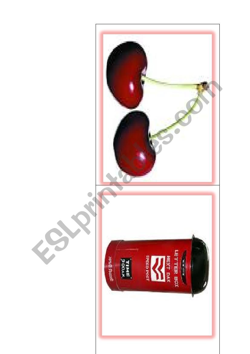 Red Red Everywhere worksheet
