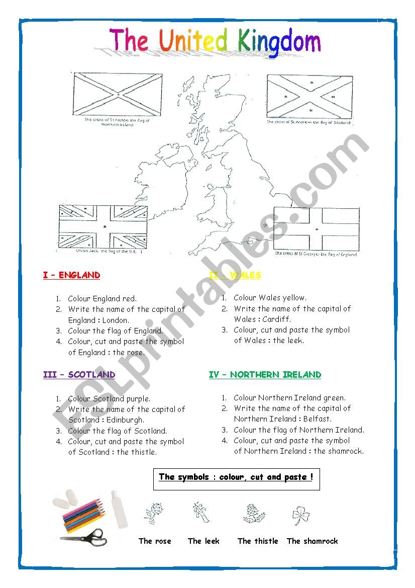 The United Kingdom - D.I.Y map