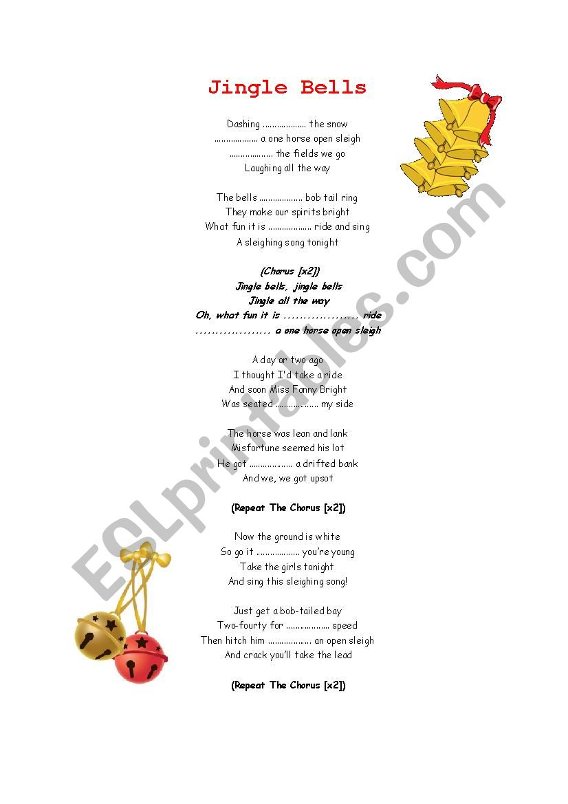 Jingle Bells worksheet