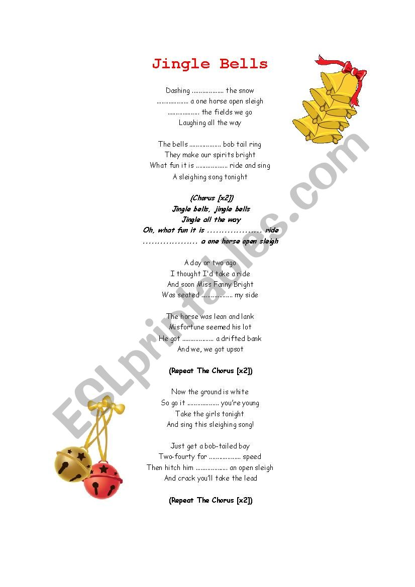 Jingle Bells worksheet