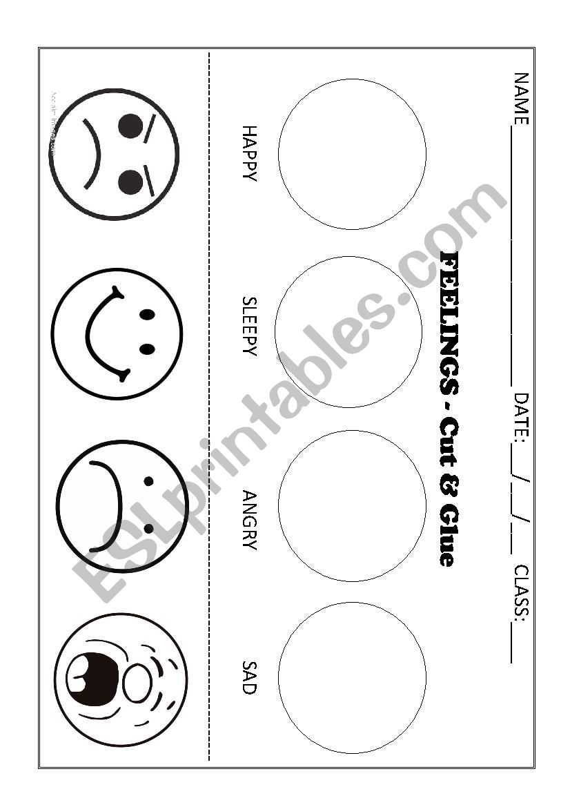 FEELINGS AND EMOTIONS worksheet