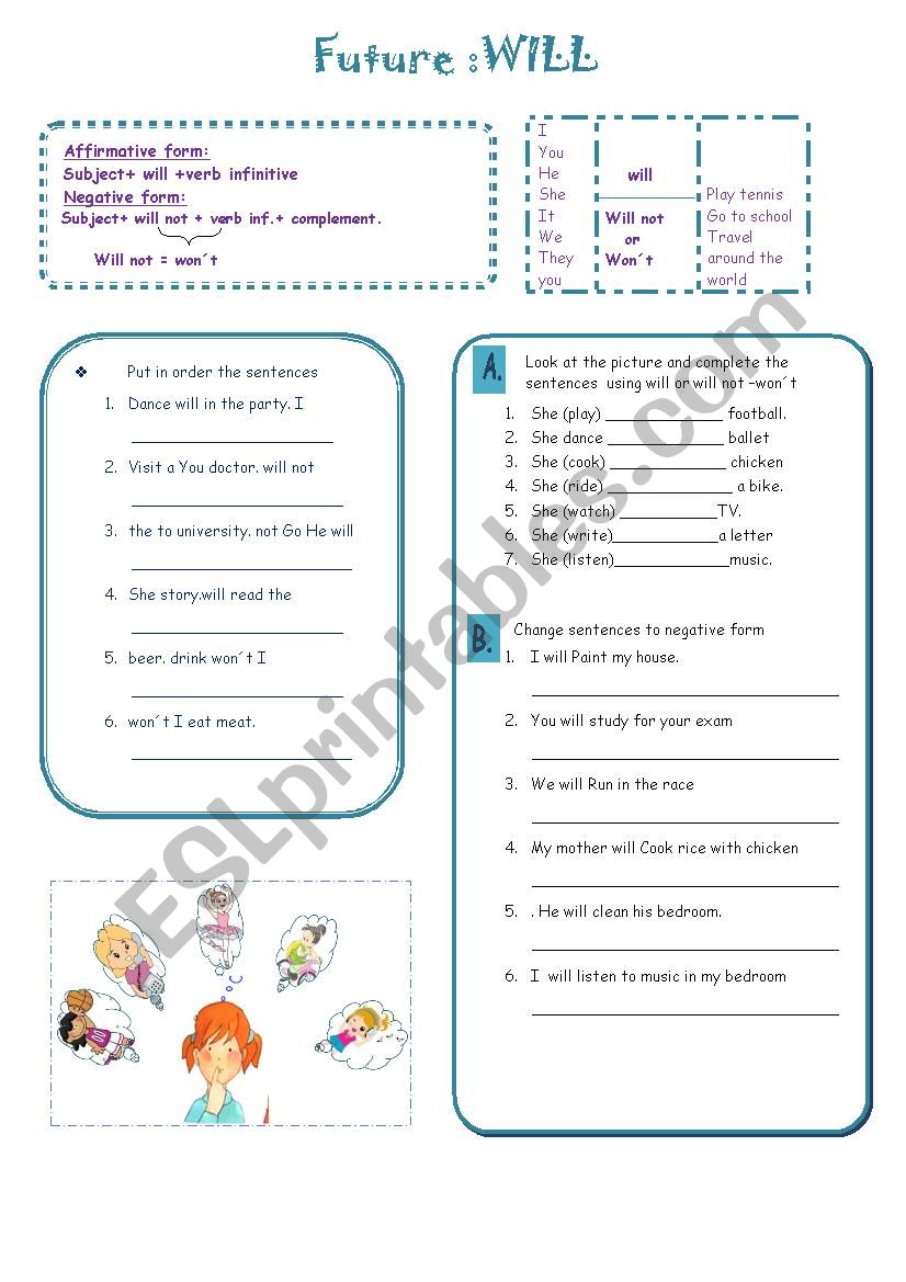 future will worksheet