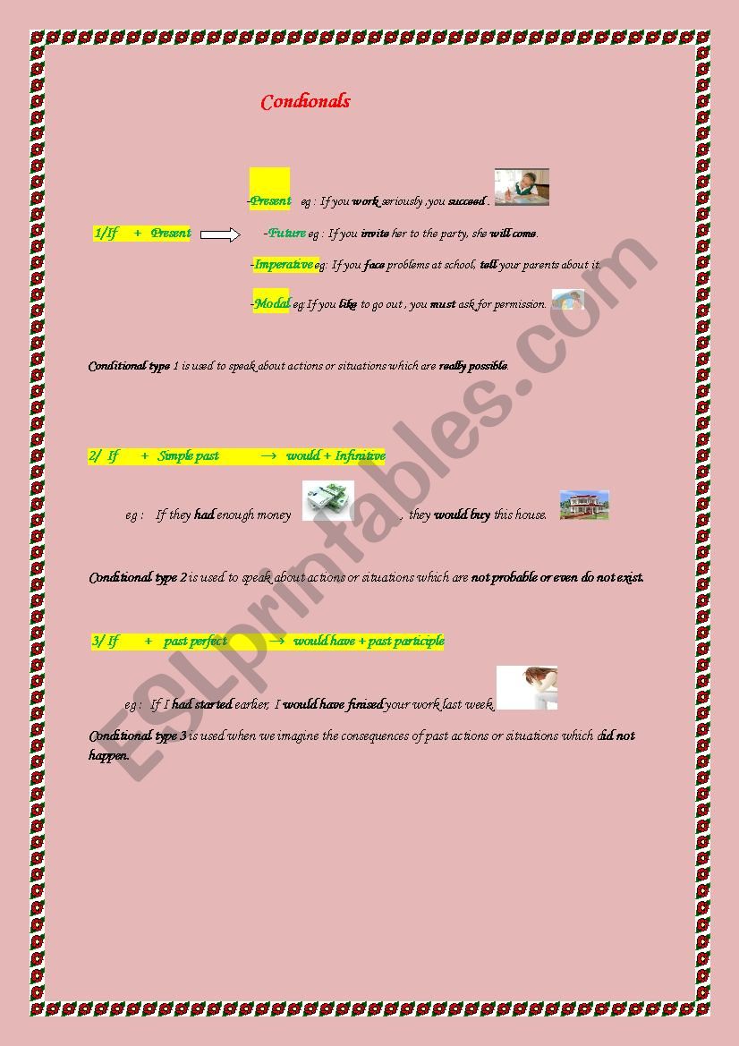 CONDITIONALS worksheet