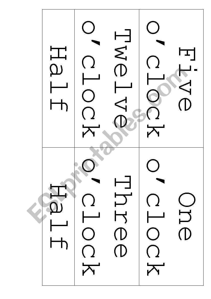 Time cards worksheet