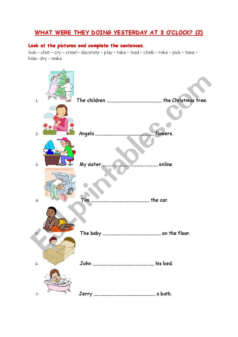 WHAT WERE THEY DOING YESTERDAY AT 3 OÂ´CLOCK 2