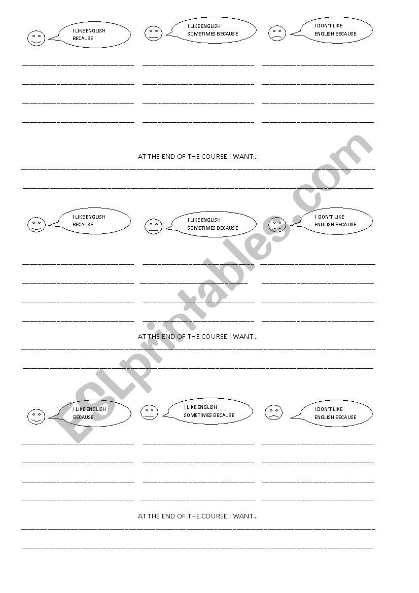 Class Survey worksheet