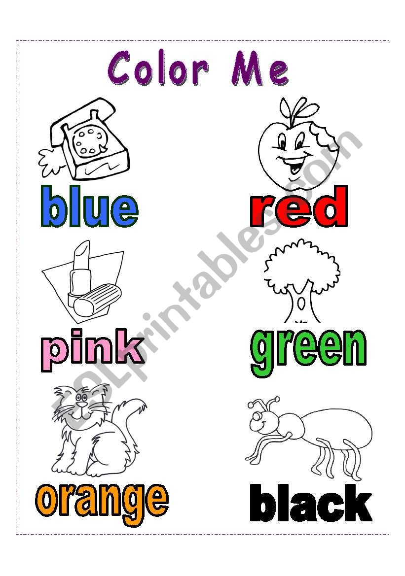 Color Me worksheet