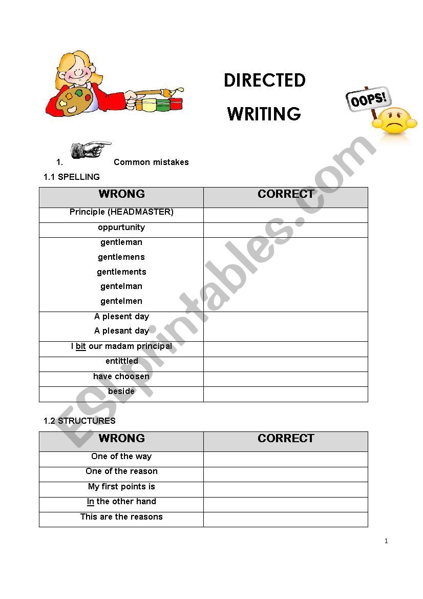 DEVELOPING WRITING SKILLS BASED ON CLUE WORDS