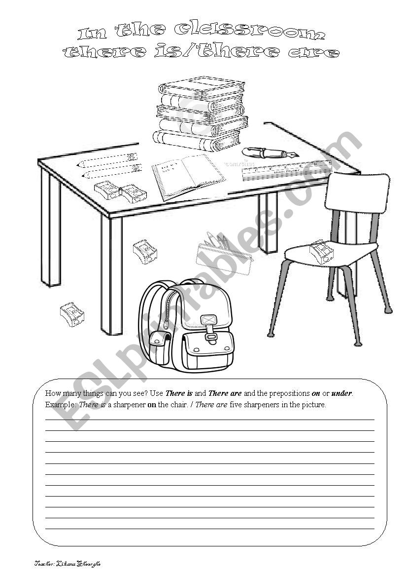 in the classroom worksheet