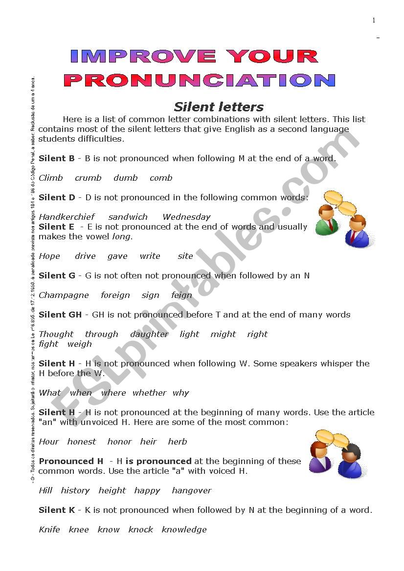 silent letters worksheet