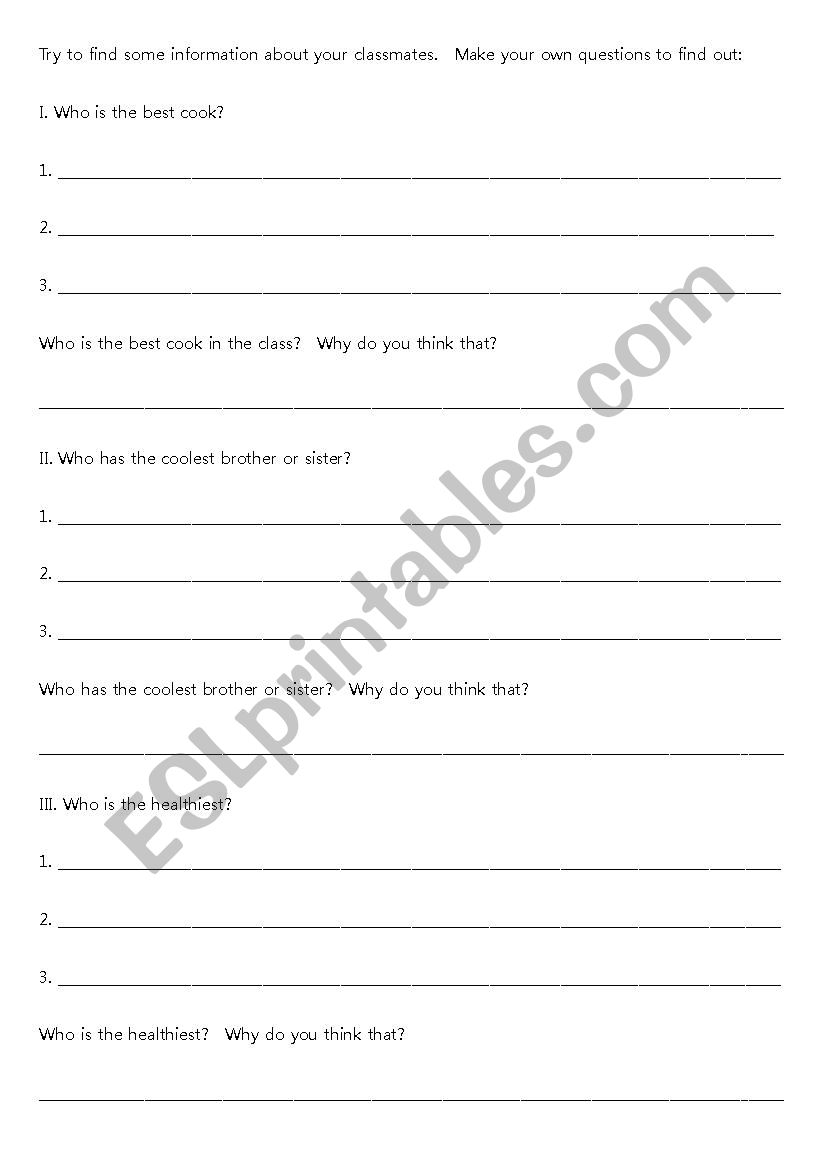 Making Questions worksheet