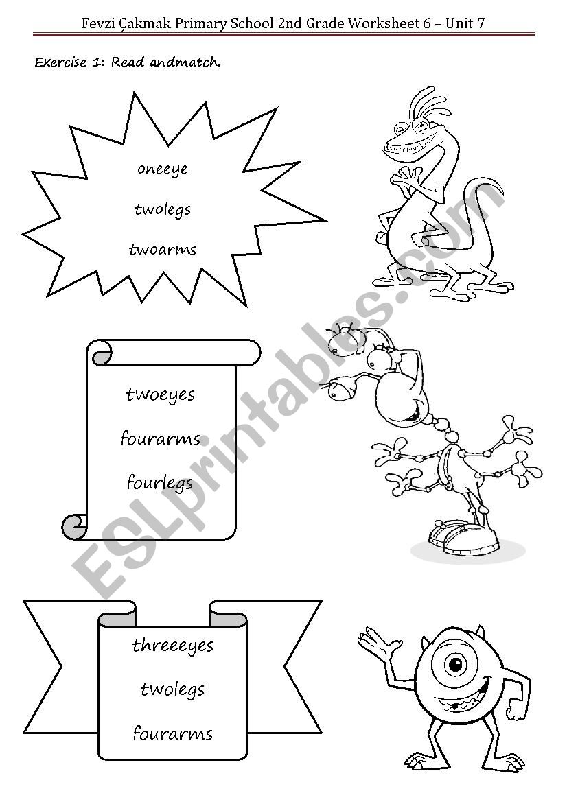 Body Parts Worksheet 3 worksheet