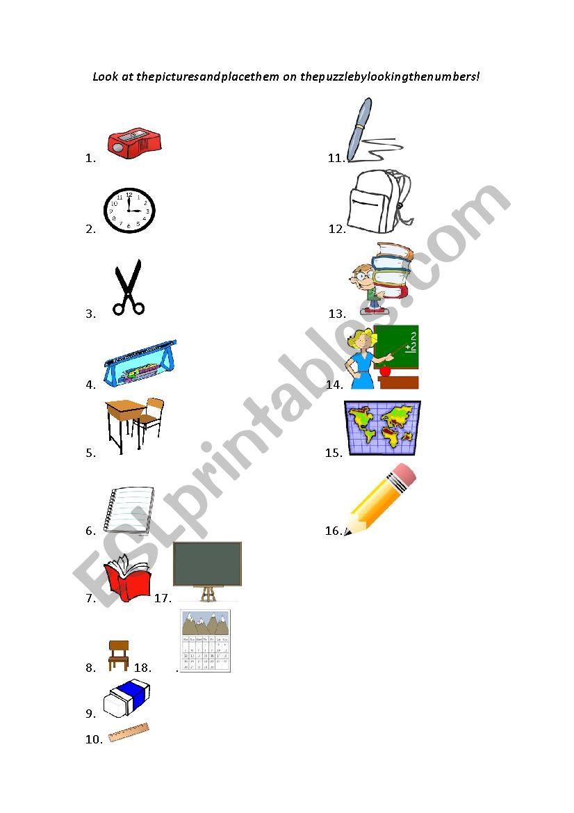 class objects worksheet