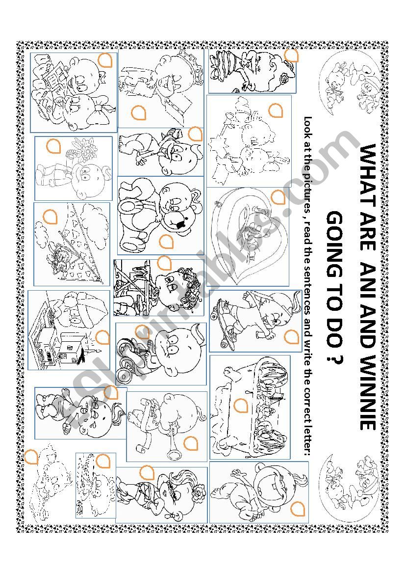 WHAT ARE THEY GOING TO DO? worksheet