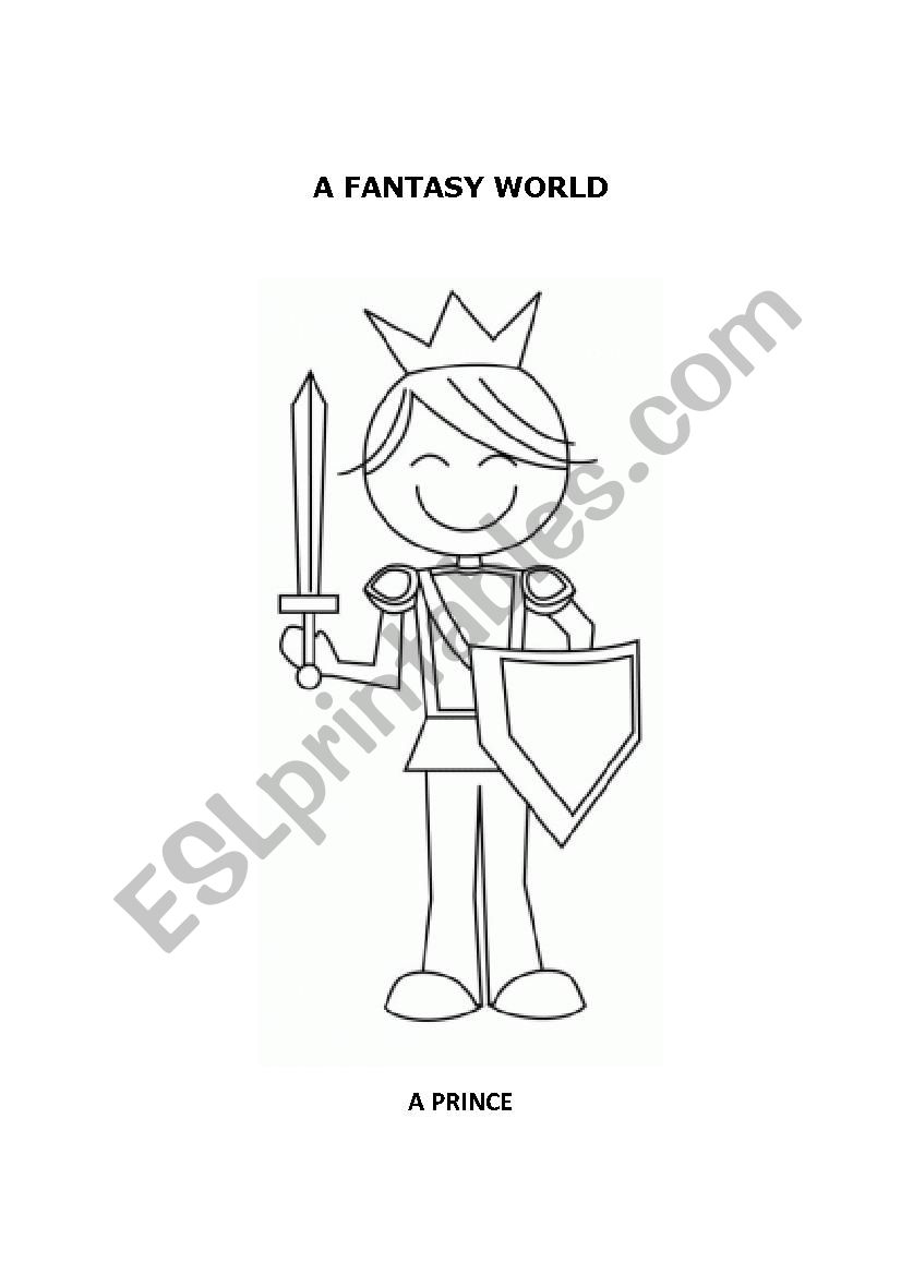 A fantasy world worksheet