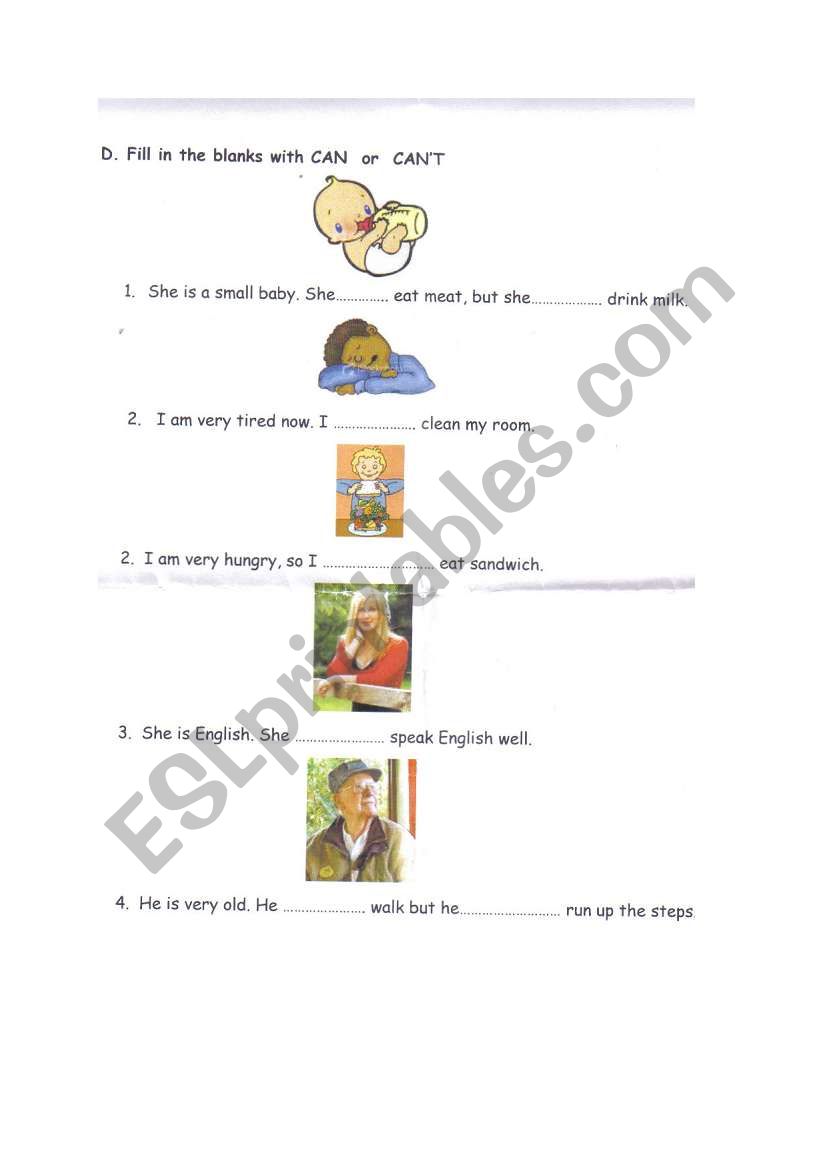 can-cannot worksheet