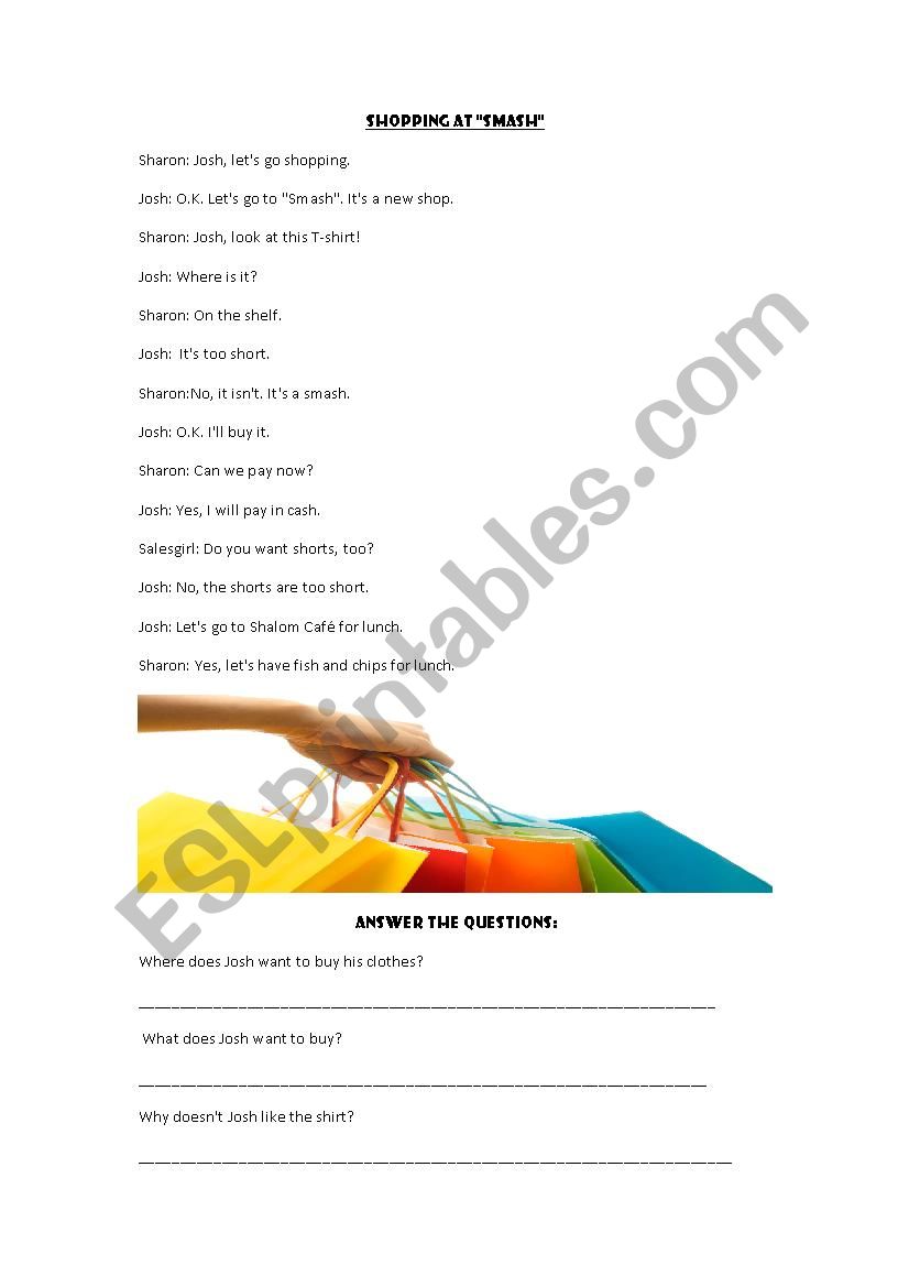 two short reading comprehensions