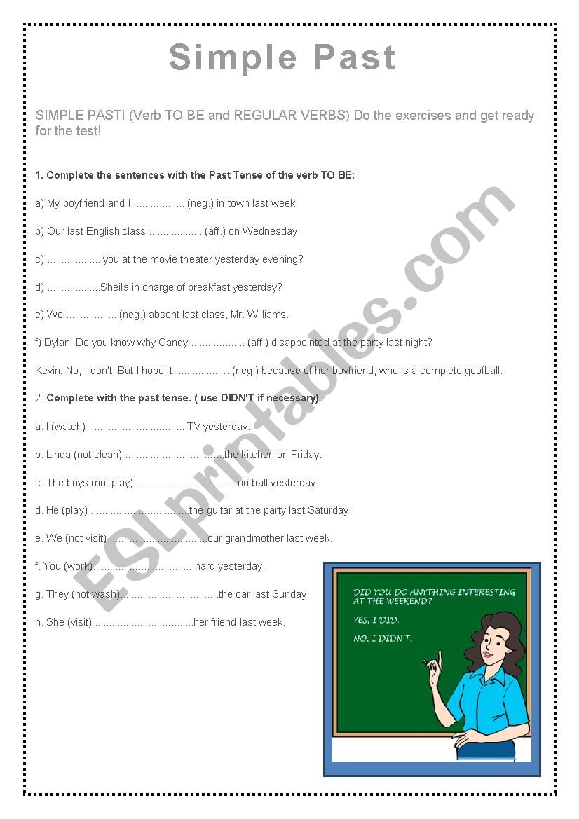 Simple Past worksheet