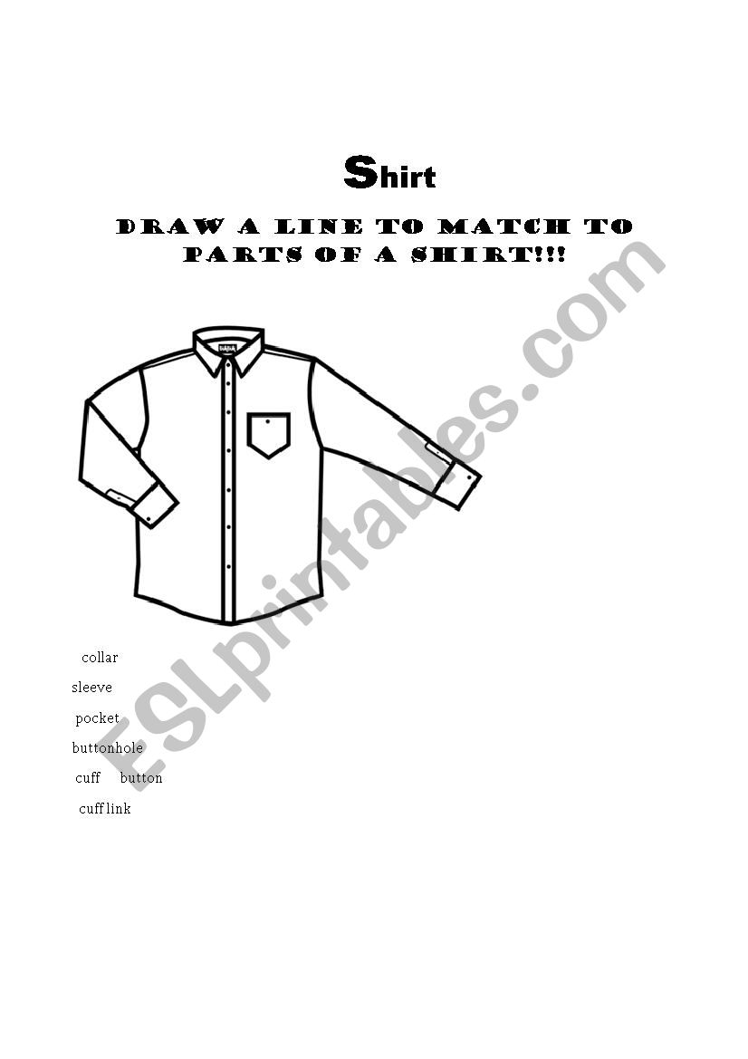 clothes worksheet