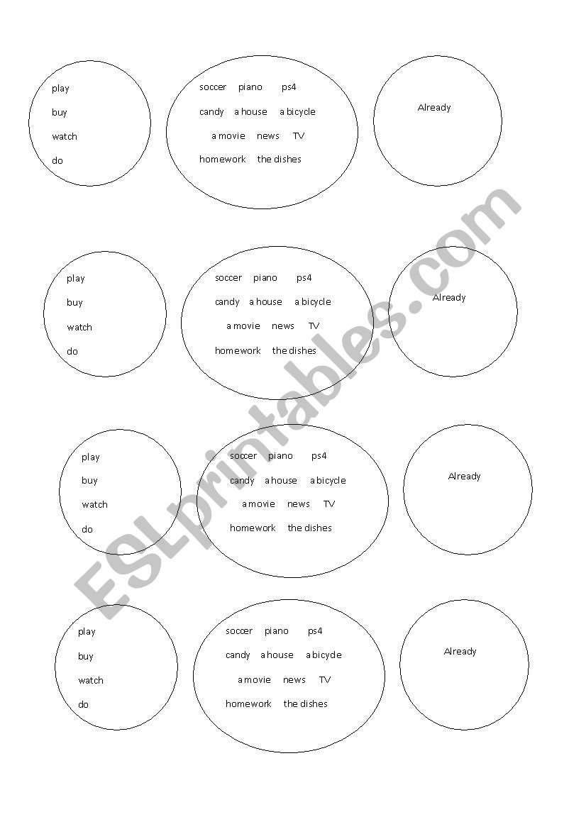 Present Perfect summary + oral practice