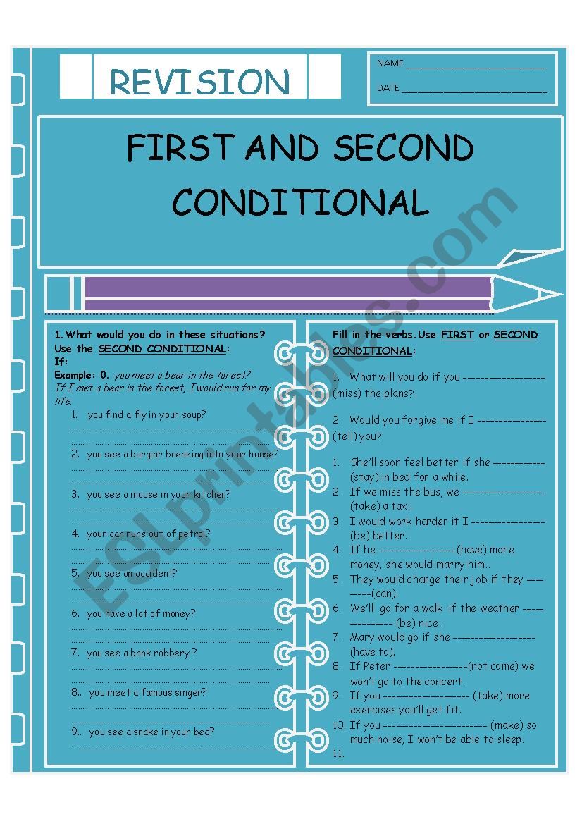 first conditional or second conditional
